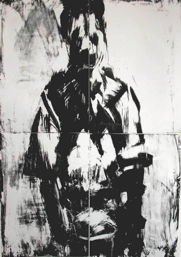 'Jon Facing Me' Screenprint 200 x 140 cm
